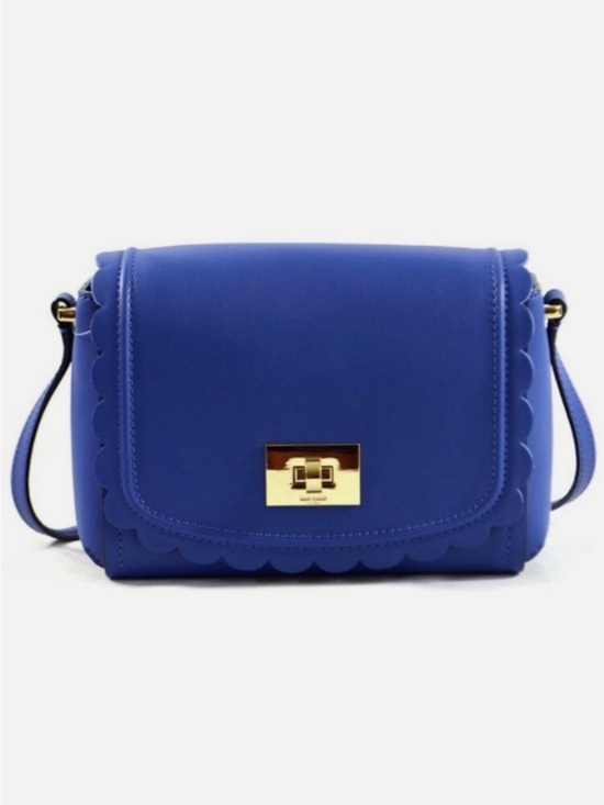 kate spade Handbags - Kate Spade Scallop Royal Blue Smooth Leather Crossbody
